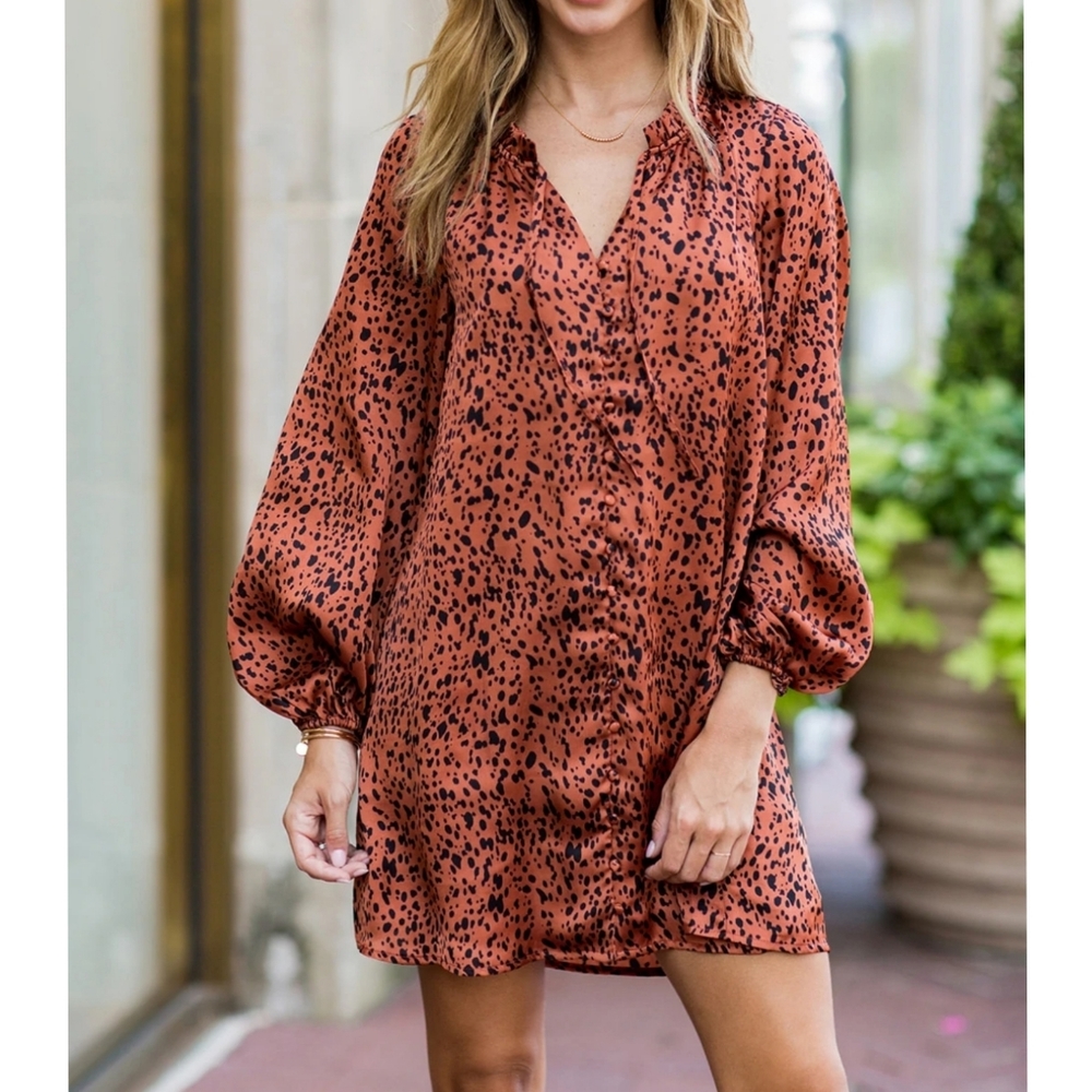 NWT Buddy Love Leah button up short dress